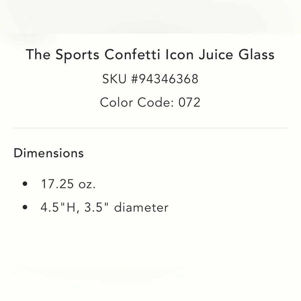 Yellow “confetti” football Patterned Glass. Handblown. Each one unique. - Picture 3 of 3